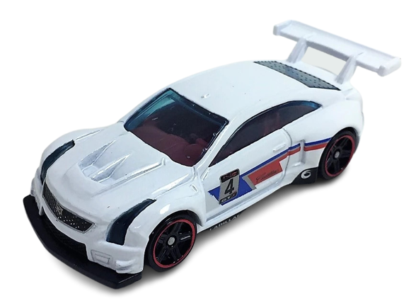 Hot Wheels 2019 - Collector # 075/250 - HW Race Day 2/10 - '16 Cadillac ATS-V R - White - USA