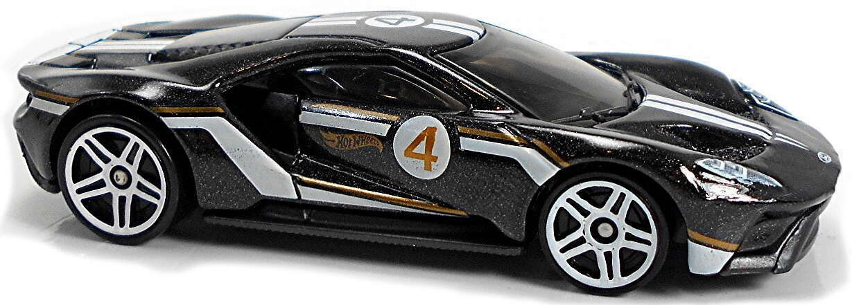 Hot Wheels 2021 - Collector # 164/250 - Then And Now # 7/10 - Metallic Black - 17 Ford GT - USA