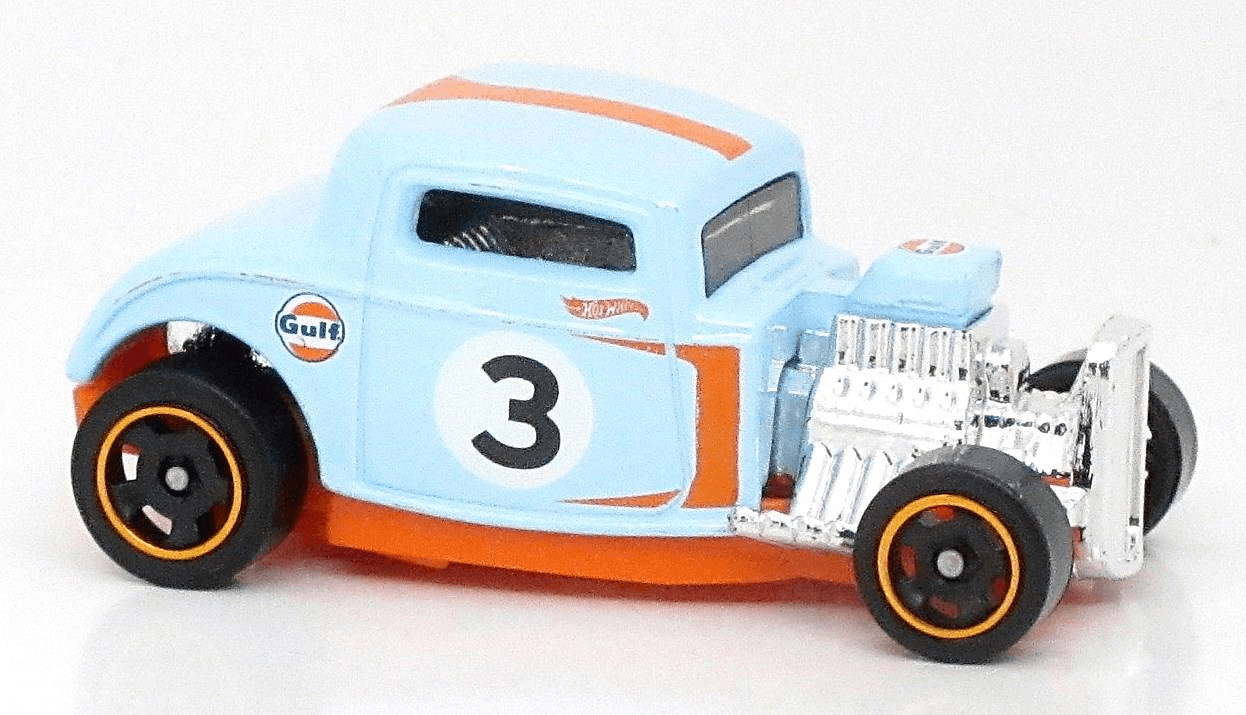 Hot Wheels 2022 Collector 237 250 Rod Squad 5 5 32 Ford Powder Blue Gulf Racing 3 USA