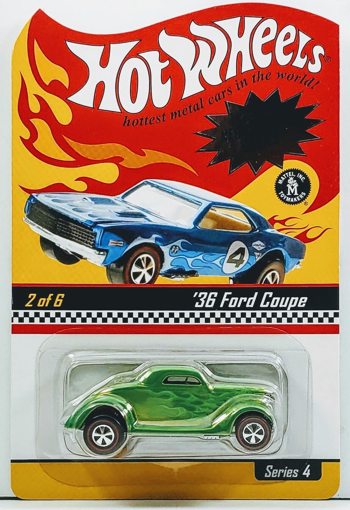 Hot Wheels 2005 - HWC / RLC - Series 4 Neo-Classics 2/6 - '36 Ford Coupe - Spectrflame Green - Metal/Metal & Neo-Classic Redlines - Limited to 11,000