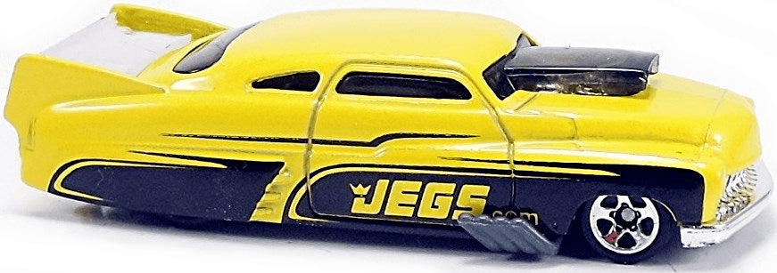 Hot Wheels 2012 - Collector # 142/247 - HW Performance 2/10 - '49 Drag Merc - Yellow / Jegs - USA Card