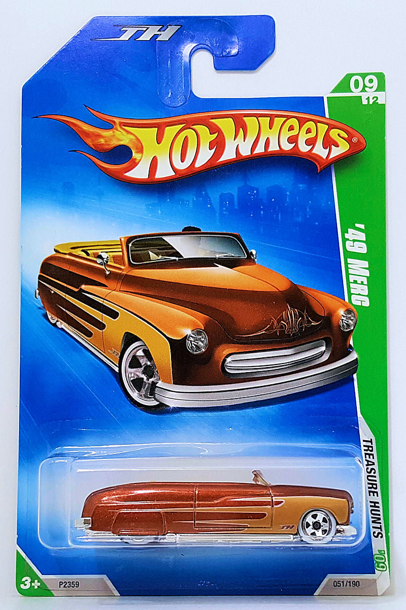 Hot Wheels 2009 - Collector # 051/190 - Treasure Hunts 09/12 - '49 Merc (Convertible) - Metallic Brown - USA Card