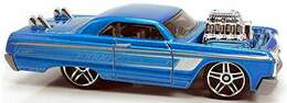 Hot Wheels 2020 - Collector # 058/250 - 'Tooned 9/10 - '64 Chevy Impala - Blue - USA