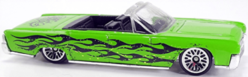 Hot Wheels 2006 - Collector # 072/223 - Tag Rides 2/5 - '64 Lincoln Continental - Green / Flames - USA Card