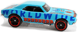 Hot Wheels 2021 - Collector # 110/250 - HW Dream Garage 4/5 - '67 Camaro - Blue / Worldwide Optimism - Dollar General Exclusive - USA Card