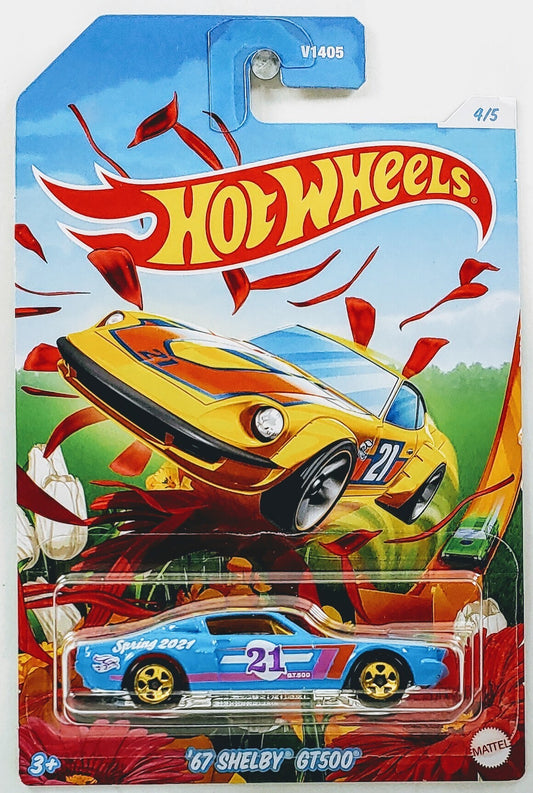 Hot Wheels 2021 - Easter / Spring Series 4/5 - '67 Shelby GT500 - Blue - 5 Spoke Wheels