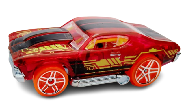 Hot Wheels 2013 - Collector # 137/250 - HW Racing: X-Raycers - '69 Chevelle - Clear Red - USA