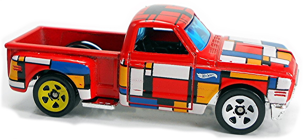 Hot Wheels 2022 - Collector # 108/250 - HW Art Cars 4/10 - '69 Chevy Pickup - Red - USA