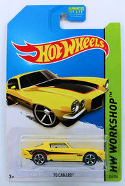 Hot Wheels 2014 - Collector # 231/250 - HW Workshop / Muscle Mania - '70 Camaro - Yellow - USA