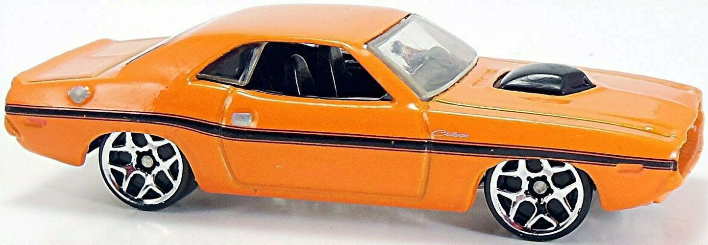 Hot Wheels 2006 - Collector # 029/223 - First Editions 29/38 - '70 Dodge Challenger HEMI - Orange - Y5 Wheels - International '07 Card