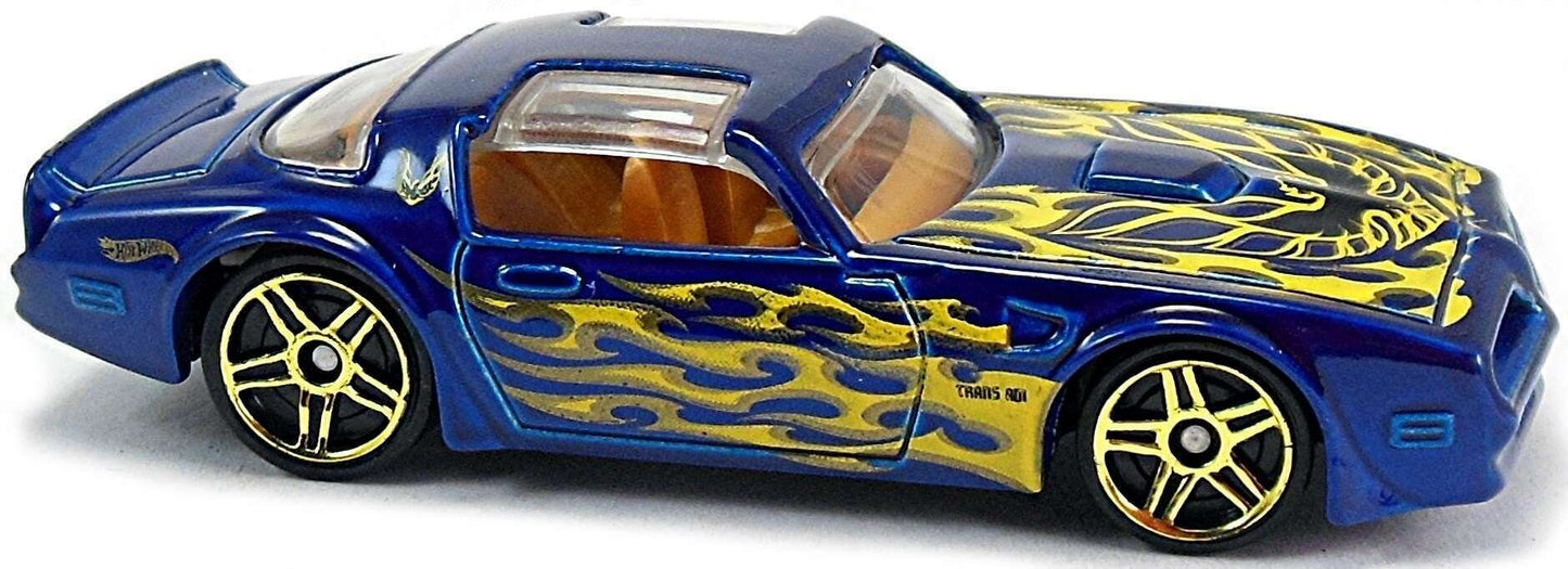 Hot Wheels 2017 - Collector # 013/365 - HW Flames 5/10 - '77 Pontiac Firebird - Metallic Blue - KMart First To Market - USA