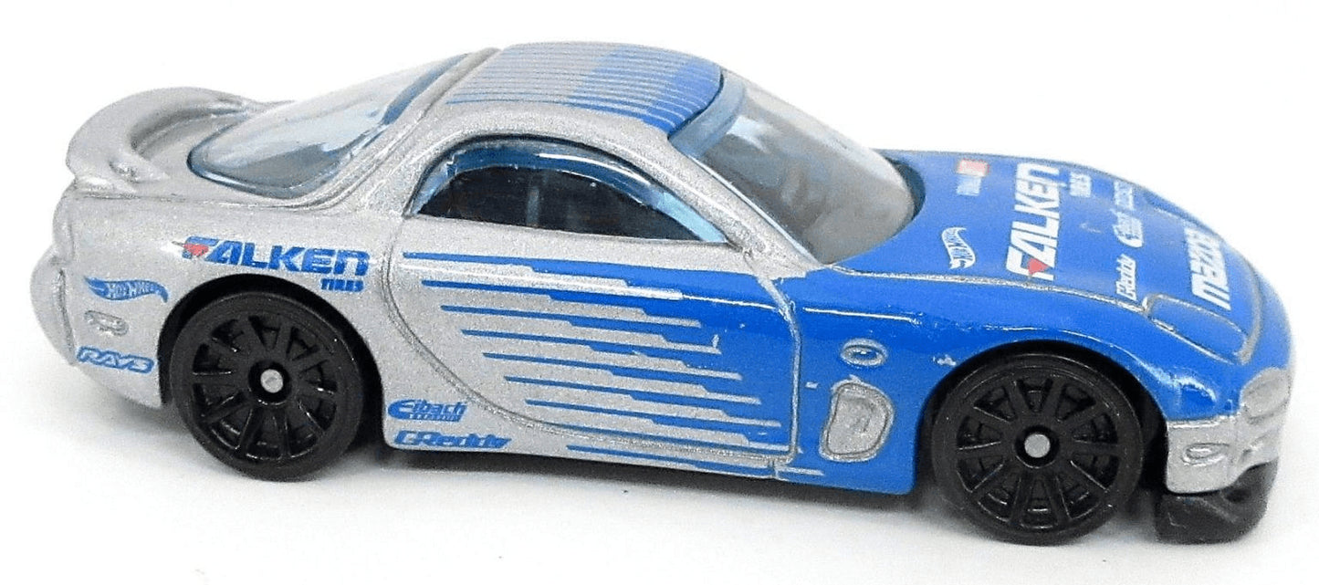 Hot Wheels 2022 - Collector # 177/250 - HW Drift 2/5 - '95 Mazda RX-7 - Gray / Falken - USA