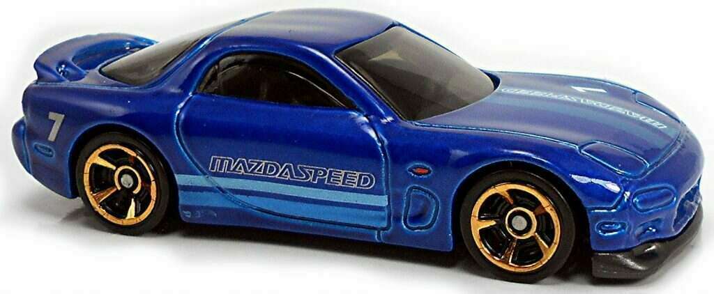 Hot Wheels 2020 - Collector # 043/250 - HW Turbo 4/5 - '95 Mazda RX-7 - Blue - USA Card