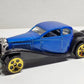 Hot Wheels 2002 - Collector # 205/240 - 1932 Bugatti Type 50 - Blue - USA 'Race & Win' Card