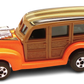 Hot Wheels 2011 - The Hot Ones - '40's Woodie - Orange - Brown Cab - Basic Wheels - Metal/Metal - Lightning Fast Metal Racers