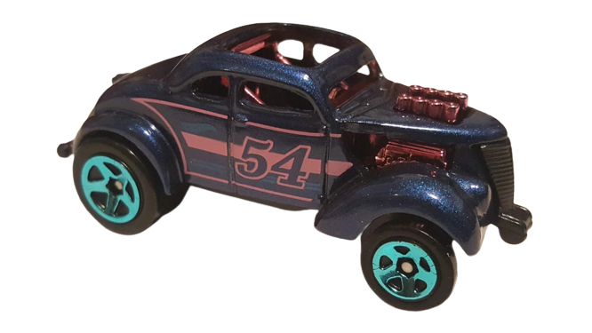 Hot Wheels 2022 - 54th Anniversary Series - Blue & Pink 4/5 - Pass 'N Gasser - Dark Blue