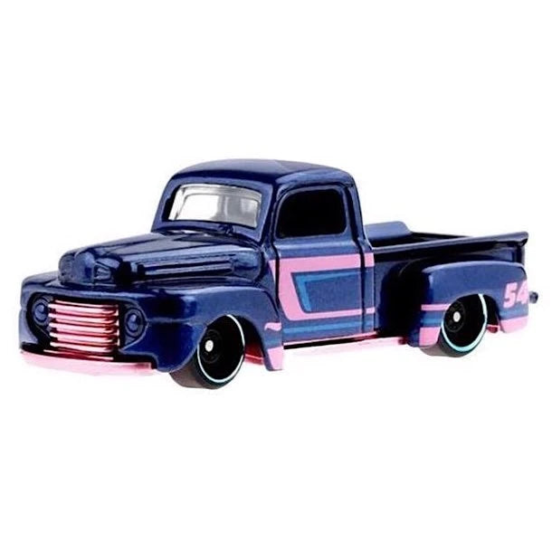 Hot Wheels 2022 - 54th Anniversary Series - Blue & Pink 1/5 - '49 Ford F1 - Dark Blue