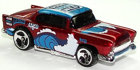 Hot Wheels 1999 - Collector # 963 - Surf 'N Fun Series 3/4 - '55 Chevy - Red Metallic - USA