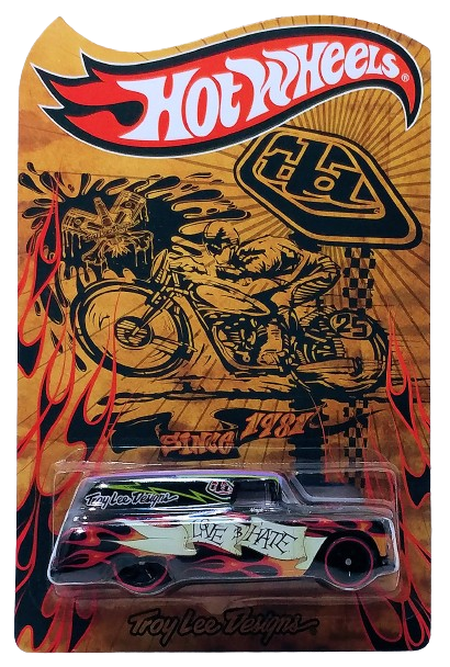 Hot Wheels 2010 - Troy Lee Designs # R8633 - '55 Chevy Panel - Black - Awesome Graphics - Metal/Metal & Real Riders - Limited to just 1,000 produced.