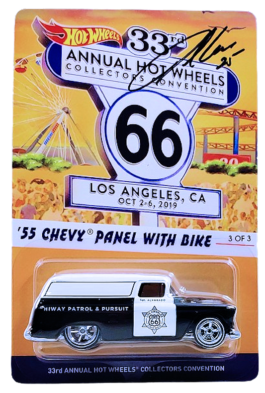 Hot Wheels 2019 - 33rd Annual Collectors Convention / Finale Car 3 of 3 - '55 Chevy Panel with Bike