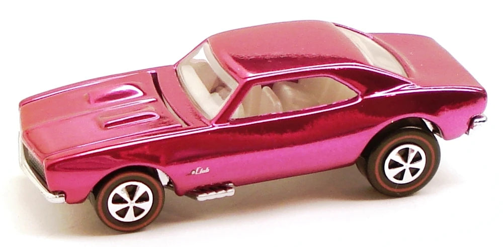 Hot Wheels 2010 - HWC / RLC - Series 9 Neo-Classics 1/6 - '67 Camaro - Spectraflame Pink - Metal/Metal - Redlines - Kar Keeper - Limited to 6,000