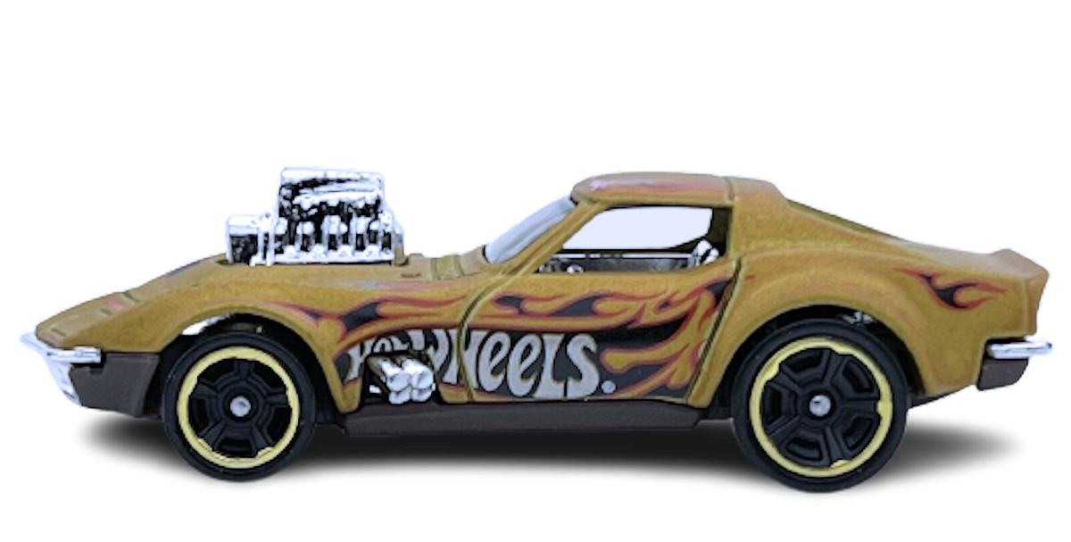 Hot Wheels 2023 Collector 139 250 HW Dream Garage 5 5 68 Corvette Gas Monkey Garage Satin Gold USA