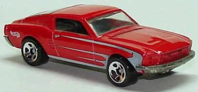 Hot Wheels 2001 - Collector # 126/240 - '68 Mustang - Red - USA Card