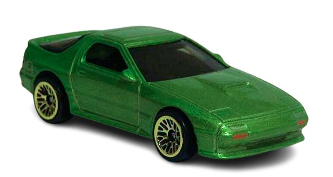 Hot Wheels 2023 - Collector # 051/250 - HW: The '80s 4/10 - '89 Mazda Savanna RX-7 FC35 - Green - USA