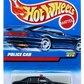 Hot Wheels 1998 - Collector # 875 - Police Car - Dark Blue &amp; White / State Police - USA Blue Car Card