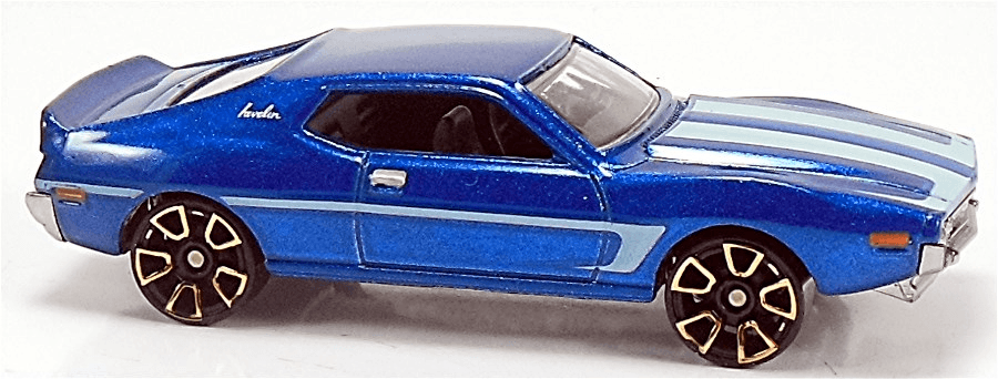 Hot Wheels 2011 - Collector # 142/244 - Faster Than Ever 2/10 - AMC Javelin AMX - Blue - Kmart Exclusive