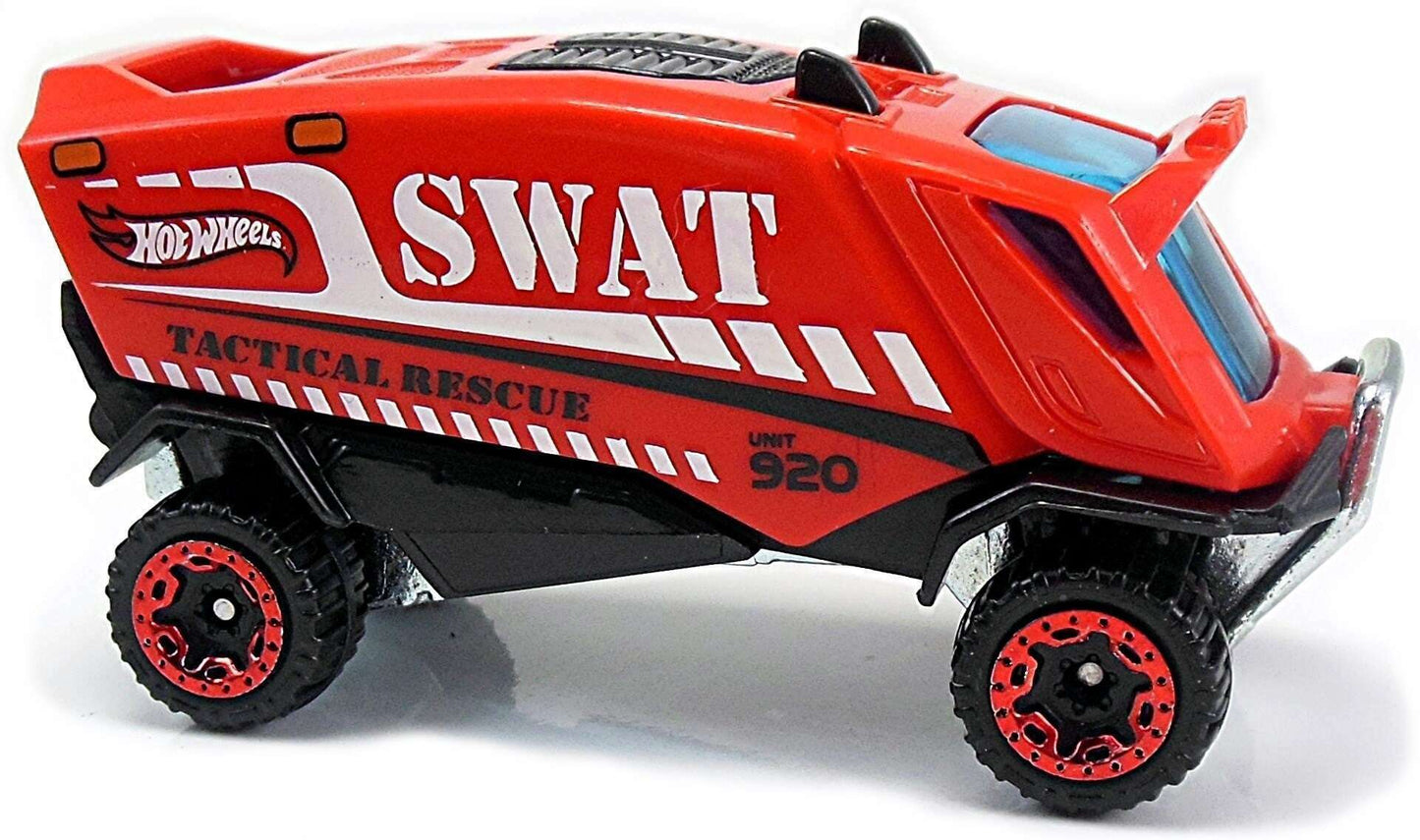 Hot Wheels 2017 - Collector # 162/365 - HW Rescue 5/10 - Aero Pod - Red / SWAT - USA Card