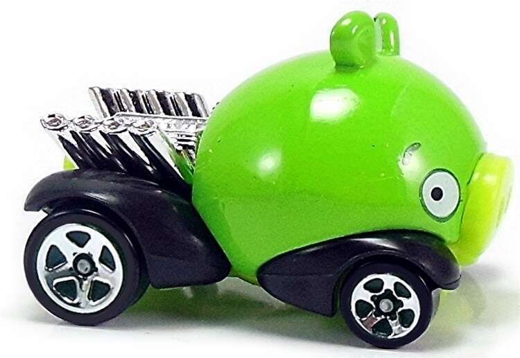 Hot Wheels 2012 - Collector # 035/247 - New Models 35/50 - Angry Birds Minion Pig - Green - USA Card