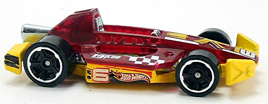 Hot Wheels 2014 - Collector # 162/250 - HW Race / Track Aces - Arrow Dynamic - Transparent Red - USA Card