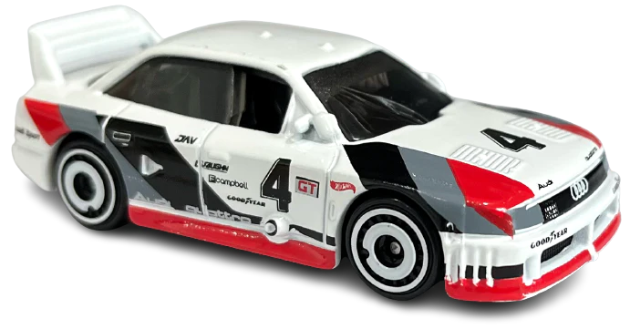 Hot Wheels 2023 - Collector # 077/250 - Retro Racers 06/10 - Audi '90 Quattro - White - IC