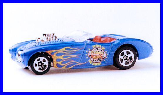 Hot Wheels 2001 - Collector # 197/240 - Austin Healey - Blue - Thailand Base - USA Card