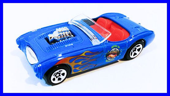 Hot Wheels 2001 - Collector # 197/240 - Austin Healey - Blue - Thailand Base - USA Card