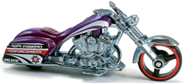 Hot Wheels 2012 - Collector # 137/247 - HW City Works 7/10 - Bad Bagger (Motorcycle) - Purple - USA