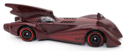 Hot Wheels 2023 - Collector # 137/250 - Batman 04/05 - Batmobile - Metallic Burgandy - Batman: He Brave and the Bold - DC Comics - IC