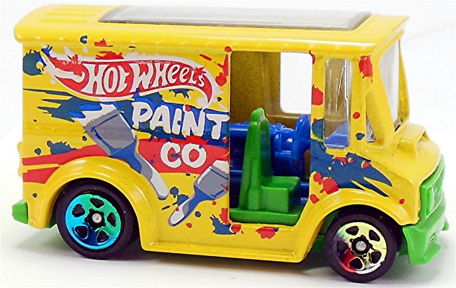 Hot Wheels 2014 - Collector # 007/250 - HW City / HW City Works - Bread Box - Yellow - Multi-Colored 5 Spoke Wheels - USA Card