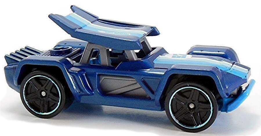 Hot Wheels 2015 - Collector # 100/250 - HW Off-Road / Hot Wheels Test Facility / New Models - Bull Whip - Blue - USA 'Showdown' Card