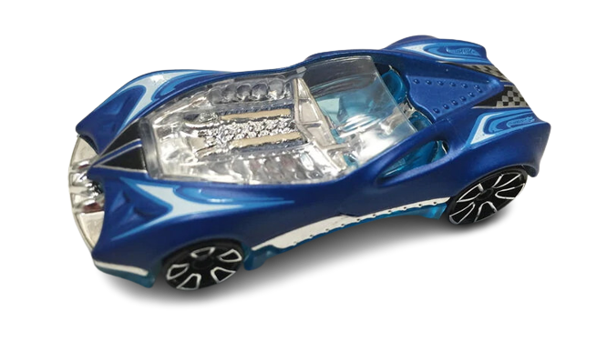 Hot Wheels 2013 - Collector # 112/250 - HW Racing: Thrill Racers - CUL8R - Satin Blue - USA