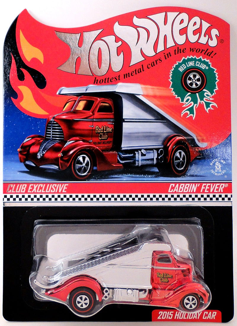 Hot Wheels 2014 - HWC / RLC Exclusive Holiday Edition - Cabbin' Fever - Spectrflame Red - Neo-Classic Redline Wheels - Special Large Blister Card with Kar Keeper - Limited to just 4,500