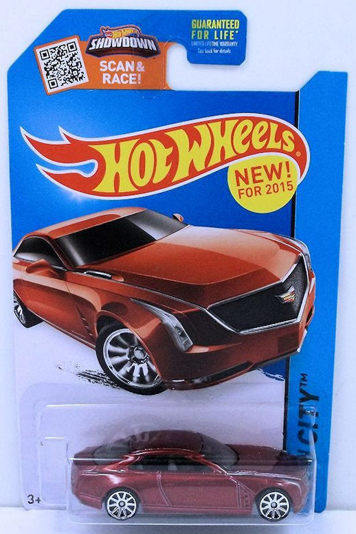 Hot Wheels 2015 - Collector # 025/250 - HW City / Street Power / New Models - Cadillac Elmiraj - Red Metalflake - USA Card