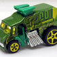 Hot Wheels 2012 - Collector # 245/247 - HW Code Cars 20/22 - Cool-One - Green / #00 - Yellow 5 Spoke Wheels - USA Card