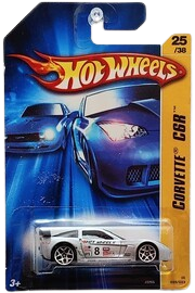 Hot Wheels 2006 - Collector # 025/223 - First Editions 25/38 - Corvette C6R - Silver - Y5 Wheels - IC