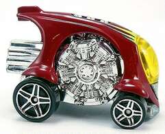 Hot Wheels 2006 - Collector # 009/223 - First Editions 09/38 - Cyclops - Dark Red - Bright Chrome Engine -  PR5 Wheels - USA Card