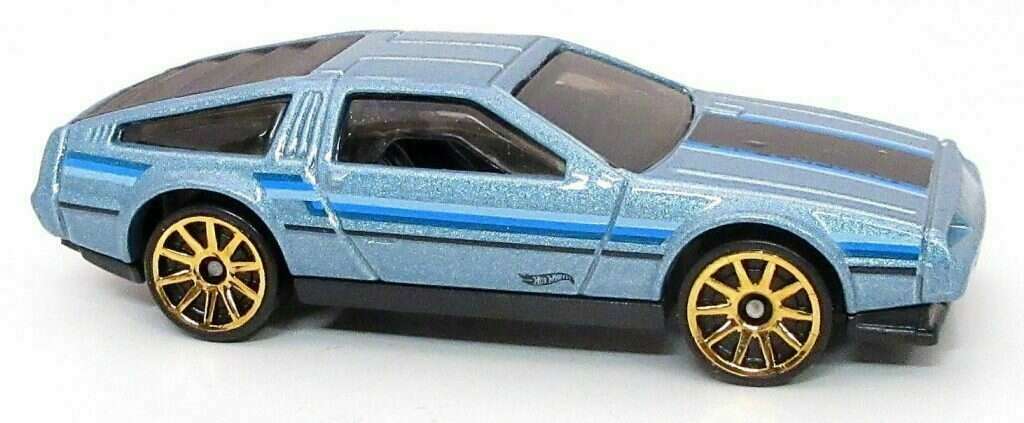 Hot Wheels 2023 - Collector # 101/250 - HW: The '80s 08/10 - DMC Delorean - Light Metallic Blue - USA