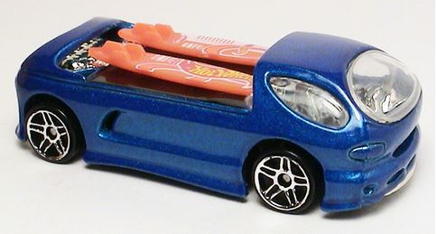 Hot Wheels 2000 - Collector # 243/250 - Deora II - Blue / Surf Boards - USA New '2001 Style' Card - MPN 29300