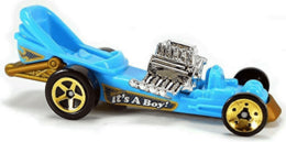 Hot Wheels 2020 - Collector # 008/250 - HW Metro 6/10 - Diaper Dragger - Blue / 'It's A Boy!'