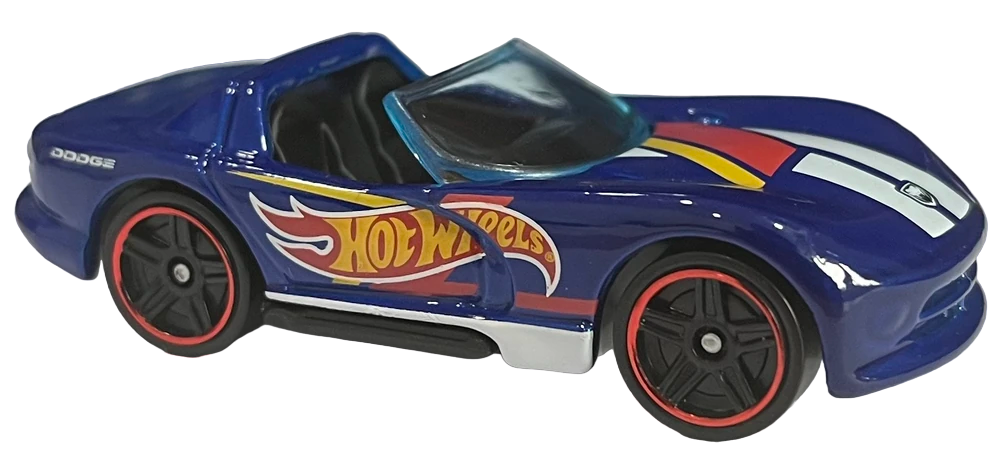 Hot Wheels 2022 - Collector # 208/250 - Then And Now 3/10 - Dodge Viper RT/10 - Race Team Blue - USA